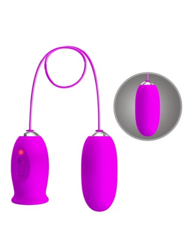 PRETTY LOVE - VIBRATORE RICARICABILE DAISY DUAL EGG VIOLA