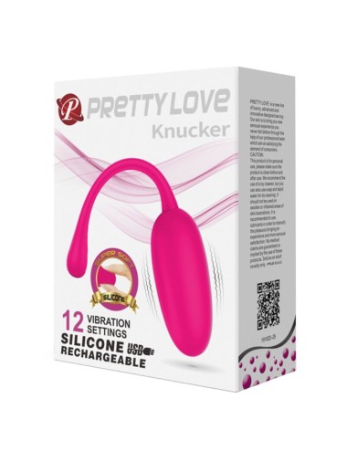 PRETTY LOVE - UOVO VIBRANTE RICARICABILE KNUCKER ROSA