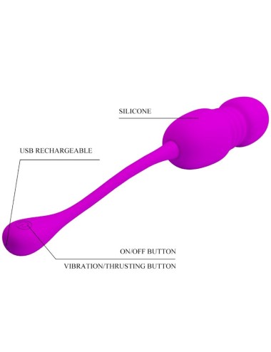 PRETTY LOVE - UOVO VIBRANTE RICARICABILE CALLIE VIOLA