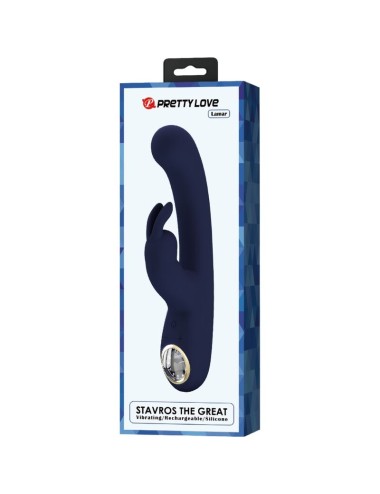 PRETTY LOVE - VIBRATORE LAMAR RABBIT E PUNTO G BLU