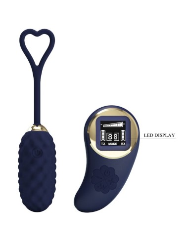 PRETTY LOVE - UOVO VIBRANTE CON TELECOMANDO BLU VIVIAN