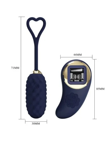 PRETTY LOVE - UOVO VIBRANTE CON TELECOMANDO BLU VIVIAN
