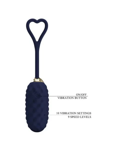 PRETTY LOVE - UOVO VIBRANTE CON TELECOMANDO BLU VIVIAN