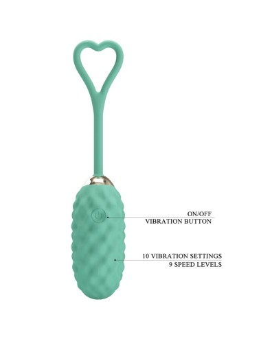 PRETTY LOVE - UOVO VIBRANTE CON TELECOMANDO VERDE VIVIAN