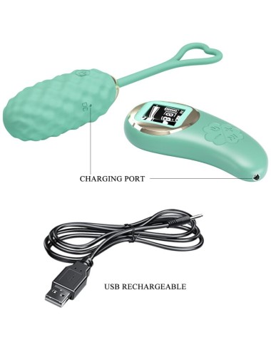 PRETTY LOVE - UOVO VIBRANTE CON TELECOMANDO VERDE VIVIAN