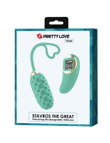 PRETTY LOVE - UOVO VIBRANTE CON TELECOMANDO VERDE VIVIAN