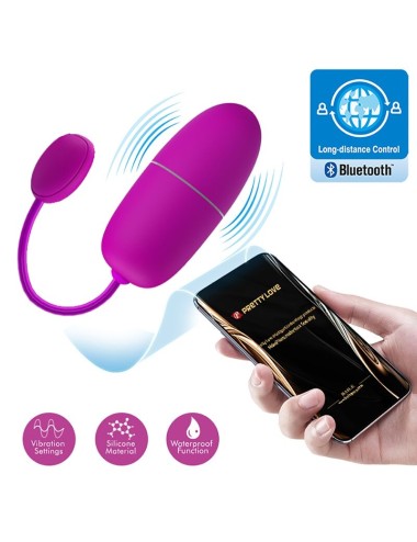 PRETTY LOVE - NINFA UOVO VIBRANTE APP CONTROLLATO VIOLA