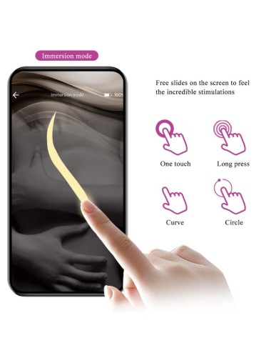 PRETTY LOVE - NINFA UOVO VIBRANTE APP CONTROLLATO VIOLA
