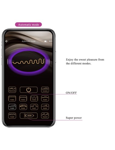 PRETTY LOVE - NINFA UOVO VIBRANTE APP CONTROLLATO VIOLA