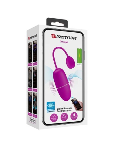 PRETTY LOVE - NINFA UOVO VIBRANTE APP CONTROLLATO VIOLA