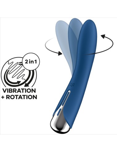 SATISFYER - VIBRATORE ROTATORE SPINNING VIBE 1 G-SPOT BLU