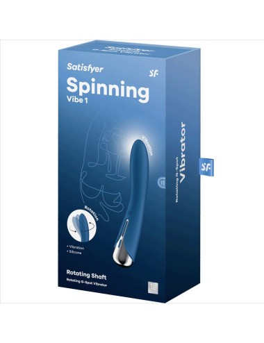 SATISFYER - VIBRATORE ROTATORE SPINNING VIBE 1 G-SPOT BLU