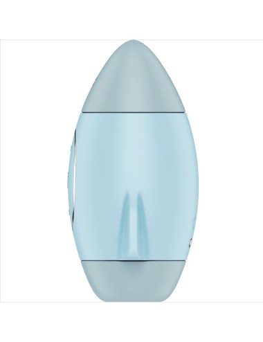 SATISFYER - MISSION CONTROL VIBRATORE PICCOLO BLU A DOPPIO IMPULSO