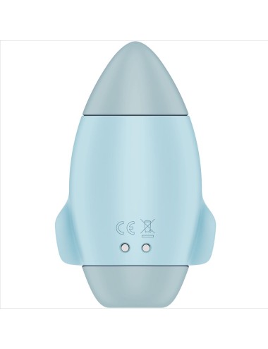 SATISFYER - MISSION CONTROL VIBRATORE PICCOLO BLU A DOPPIO IMPULSO