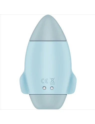SATISFYER - MISSION CONTROL VIBRATORE PICCOLO BLU A DOPPIO IMPULSO