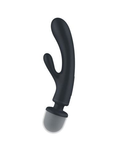 SATISFYER - MASSAGGIATORE VIBRATORE CONIGLIO TRIPLE LOVER GRIGIO