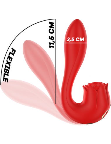 MIA -  SELENA STIMOLATORE VIBRANTE + TAPPING ROSSO