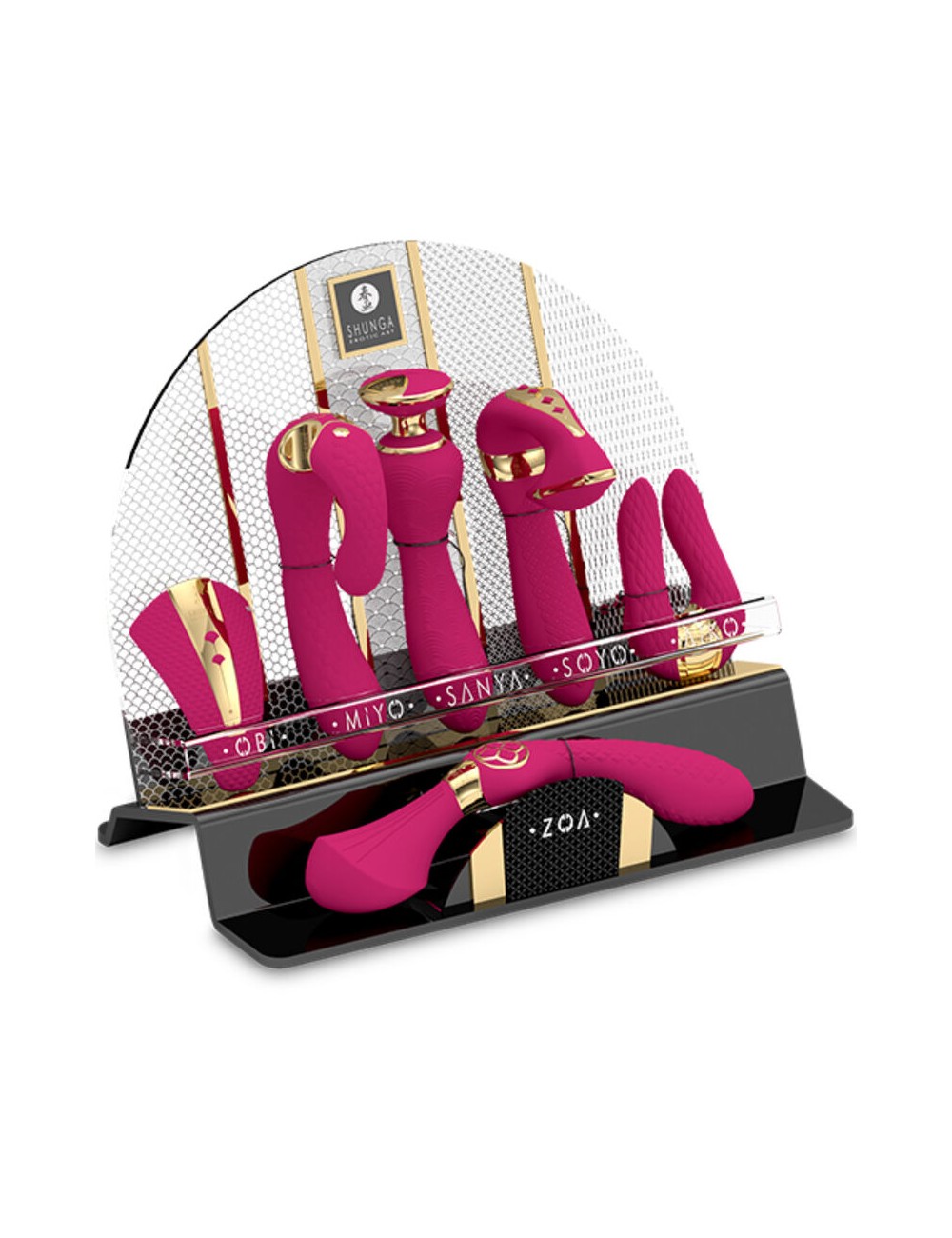 SHUNGA - ESPOSITORE DA 6 MASSAGGIATORI INTITI FUCSIA SHUNGA - ESPOSITORE DA 6 MASSAGGIATORI INTITI FUCSIA