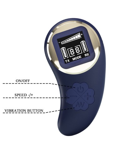 PRETTY LOVE - TELECOMANDO UOVO VIBRANTE MINA BLU