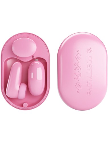 PRETTY LOVE - PROIETTILE VIBRANTE MAGIC BOX E STIMOLATORE ROSA