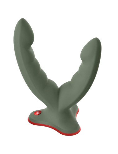 FUN FACTORY - DOPPIO DILDO E MASSAGGIATORE RYDE VERDE