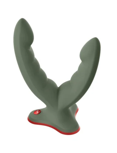 FUN FACTORY - DOPPIO DILDO E MASSAGGIATORE RYDE VERDE