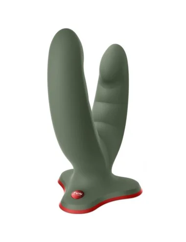FUN FACTORY - DOPPIO DILDO E MASSAGGIATORE RYDE VERDE