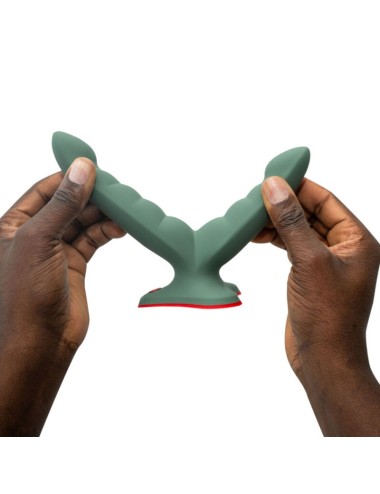 FUN FACTORY - DOPPIO DILDO E MASSAGGIATORE RYDE VERDE