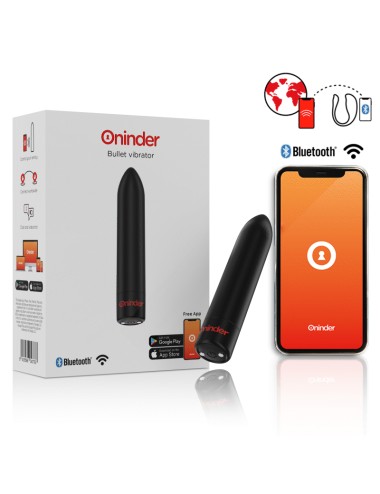 ONINDER - BERLIN VIBRATORE BULLET NERO 9 MODALITÀ 8