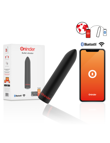 ONINDER - BERLIN VIBRATORE BULLET NERO 9 MODALITÀ 8