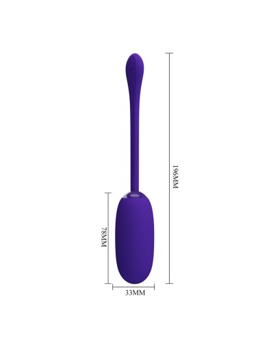 PRETTY LOVE - UOVO VIBRANTE JULIUS IMPERMEABILE-RICARICABILE VIOLA