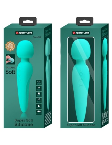 PRETTY LOVE - MASSAGGIATORE MEREDITH 12 MODALIT DI VIBRAZIONE VERDE ACQUA