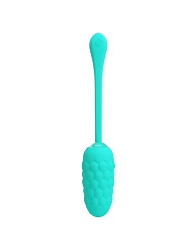 PRETTY LOVE - UOVO VIBRANTE CON TEXTURE MARINA RICARICABILE VERDE ACQUA