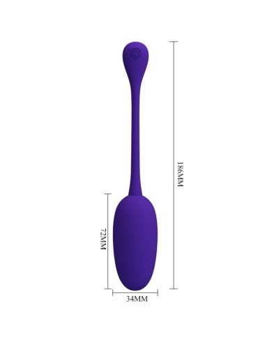PRETTY LOVE - UOVO VIBRANTE RICARICABILE KNUCKER VIOLA