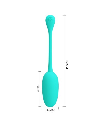 PRETTY LOVE - UOVO VIBRANTE RICARICABILE KNUCKER VERDE ACQUA