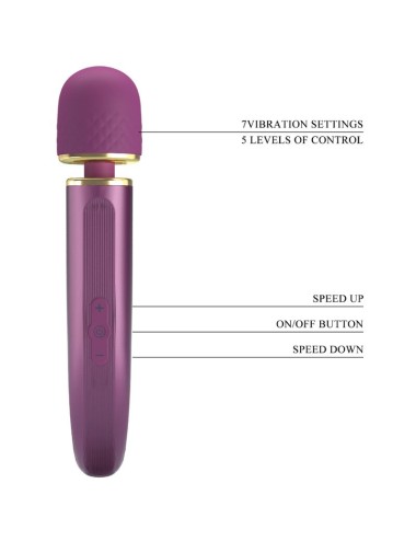 PRETTY LOVE - MASSAGGIATORE 7 MODALIT DI VIBRAZIONE VIOLA