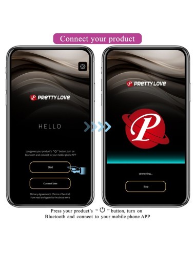 PRETTY LOVE - CATALINA VIBRATOR APP TELECOMANDO VIOLA