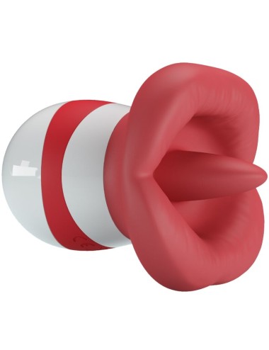 PRETTY LOVE - STIMOLATORE DELLA LINGUA MINA ROSSO CHIARO