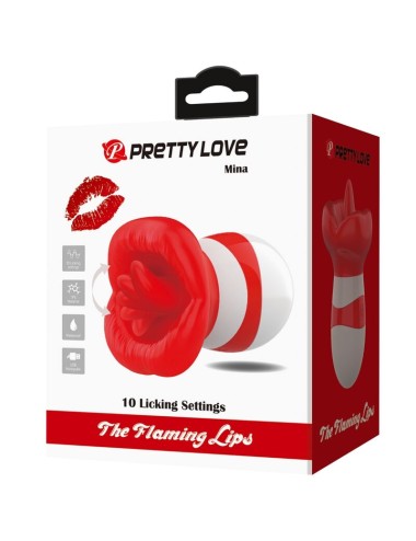 PRETTY LOVE - STIMOLATORE DELLA LINGUA MINA ROSSO CHIARO