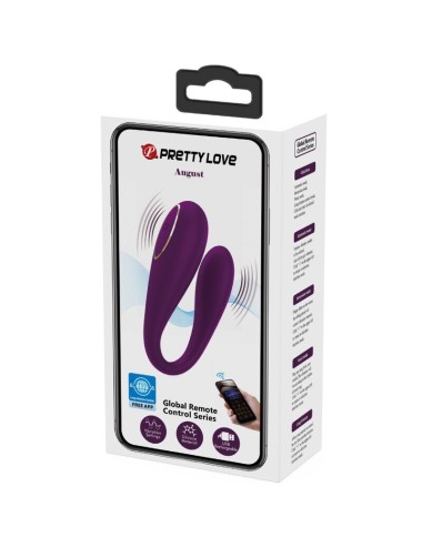 PRETTY LOVE - VIBRATORE GLOBAL DOUBLE PLEASURE REMOTO DI AGOSTO