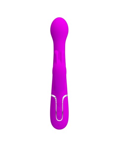 PRETTY LOVE - VIBRATORE DEJON RABBIT 3 IN 1 VIOLA MULTIFUNZIONE