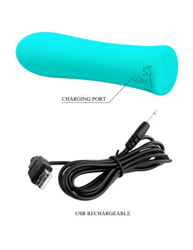 PRETTY LOVE - VIBRATORE ALFREDA SUPER POWER VERDE ACQUA