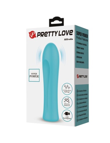 PRETTY LOVE - VIBRATORE ALFREDA SUPER POWER VERDE ACQUA