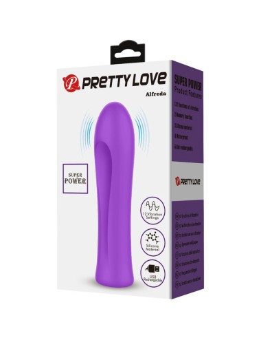 PRETTY LOVE - VIBRATORE ALFREDA SUPER POWER AQUA VIOLA
