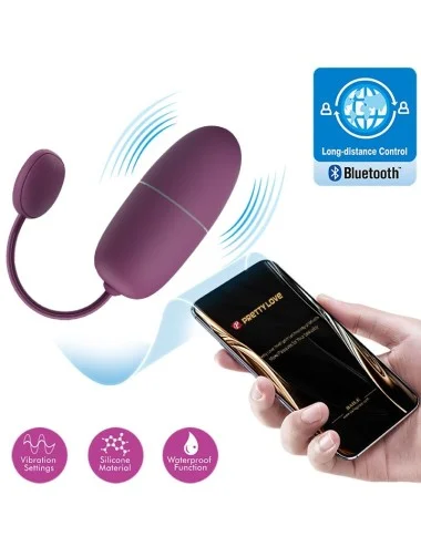 PRETTY LOVE - NINFA UOVO VIBRANTE APP CONTROLLATO LILA