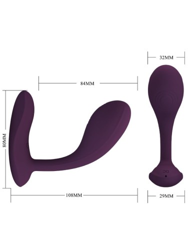 PRETTY LOVE - BAIRD G-SPOT 12 VIBRAZIONI RICARICABILE APP LILA