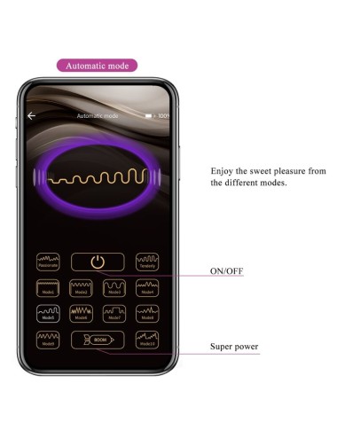 PRETTY LOVE - BAIRD G-SPOT 12 VIBRAZIONI RICARICABILE APP LILA