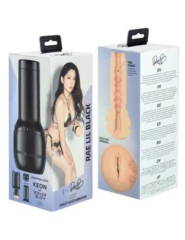 KIIROO - COLLEZIONE FEEL RAE LIL BLACK STARS STROKERS COMPATIBILI CON POWERBLOW