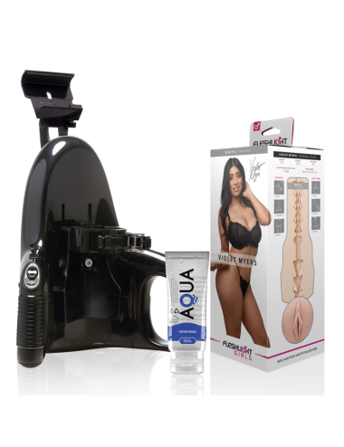 FLESHLIGHT - VIOLA MYERS WAIFU + LANCIO UNIVERSALE + LUBRIFICANTE AQUA QUALITÀ 50 ML