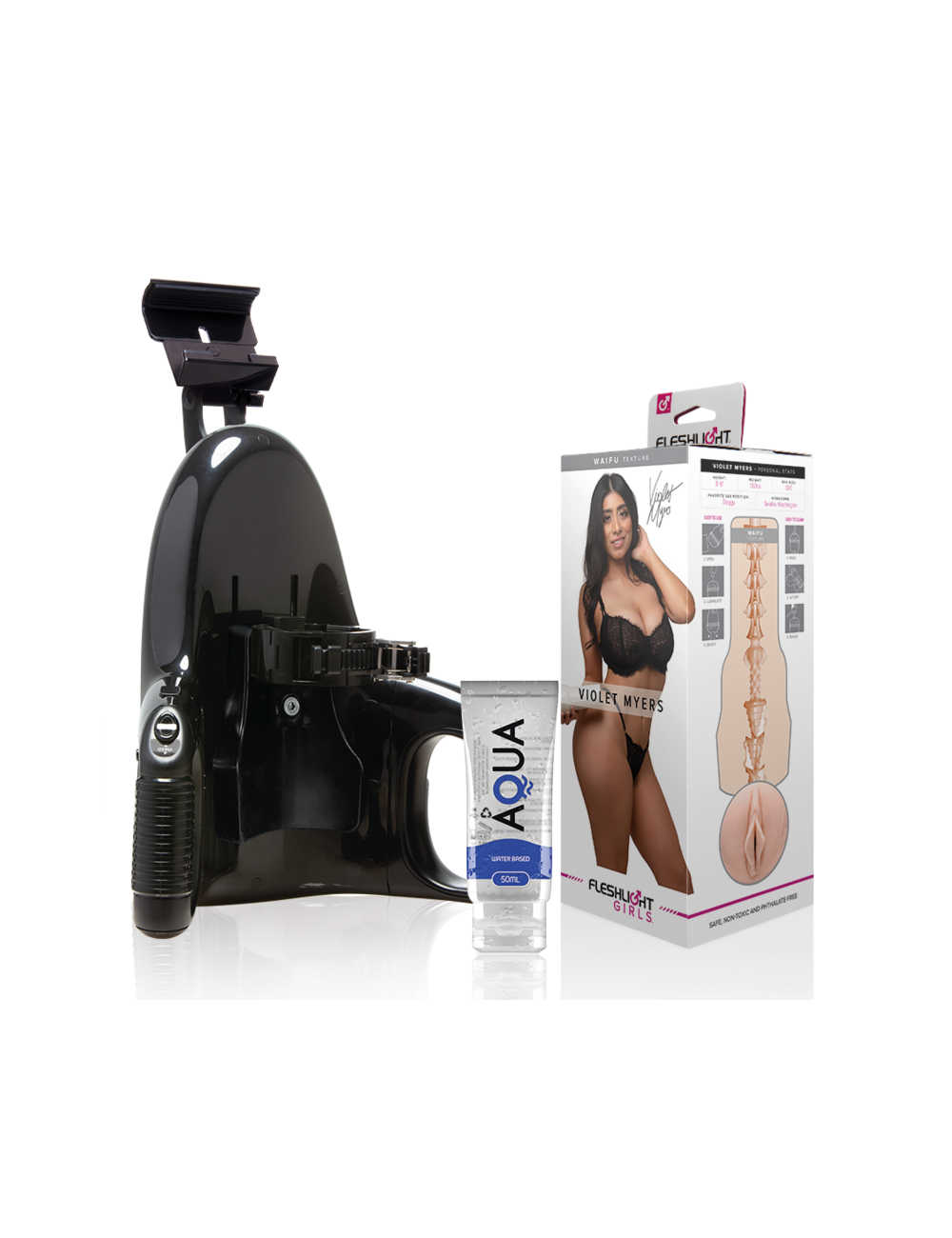 FLESHLIGHT - VIOLA MYERS WAIFU + LANCIO UNIVERSALE + LUBRIFICANTE AQUA QUALITÀ 50 ML FLESHLIGHT - VIOLA MYERS WAIFU + LANCIO UNIVERSALE + LUBRIFICANTE AQUA QUALITÀ 50 ML